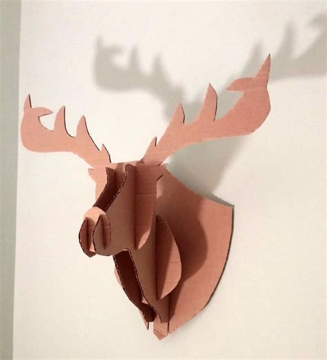 Cardboard Deer Head Template